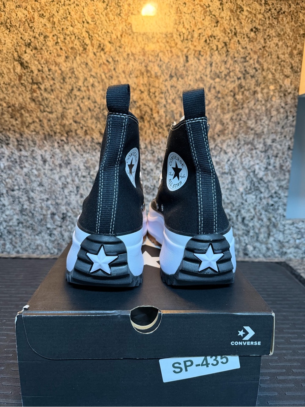 Converse Run Star Hike Hi Black White Platform Sneakers Men’s 10 Women’s 11.5 - Picture 5 of 7